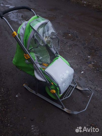 Детские санки коляска