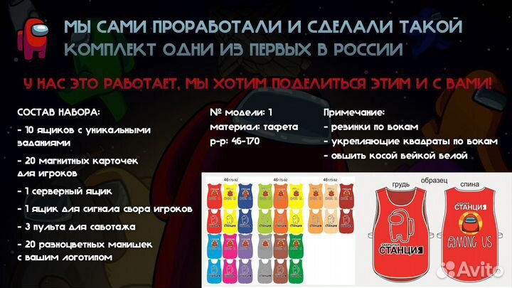 Готовый комплект для бизнеса Among US