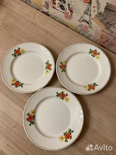 Тарелки и блюдца времен СССР