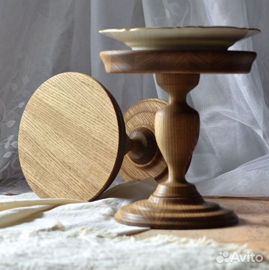 Тортовница из дерева / подставка для сервировки