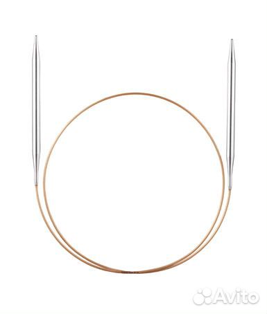 Спицы круговые супергладкие, никель, addi 105-7