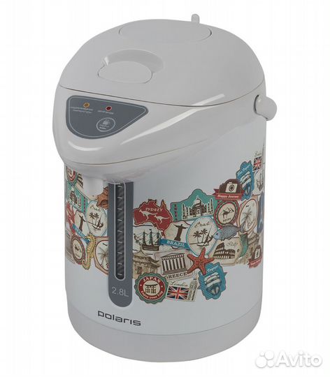 Термопот Polaris PWP 2821 Travel, 700 Вт, белый