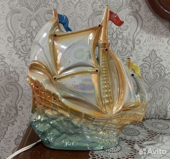 Светильник фарфоровый Корабль