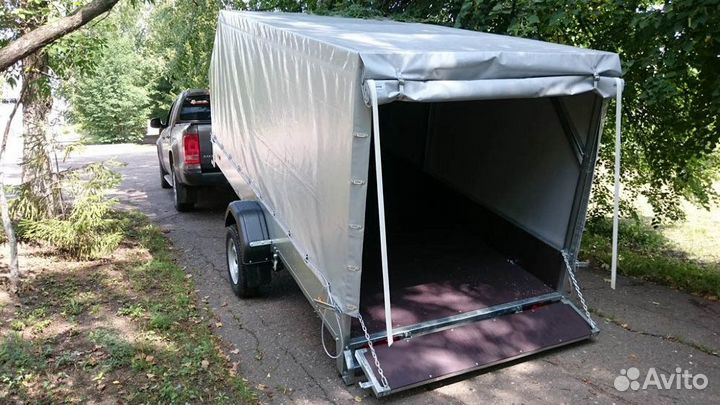 Прицеп сст 7132-09-Ш (Тент и Дуги 1.53 Скос)