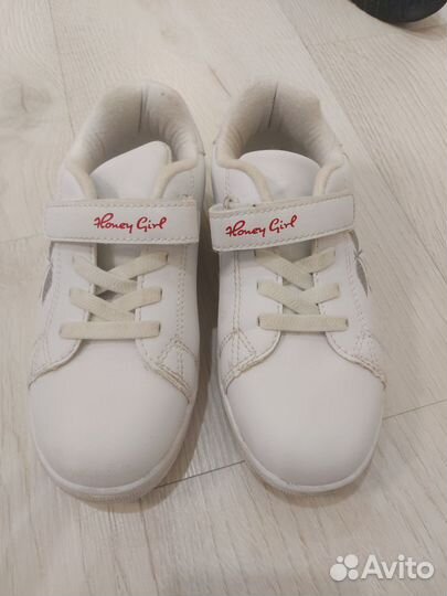 Кеды белые для девочки 29 размер