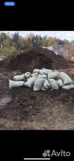 Конский навоз перегной