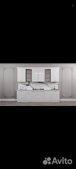 Кухонный гарнитур модерн белый новый