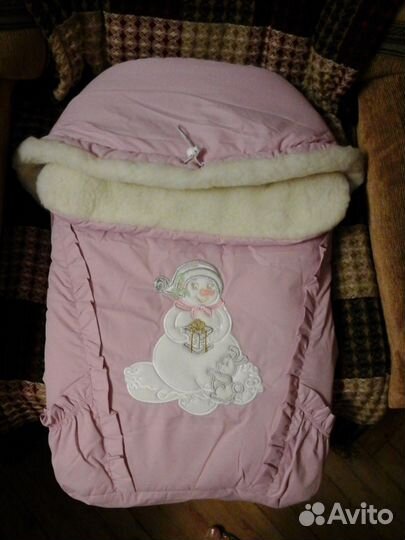 Конверт меховой зимний новый