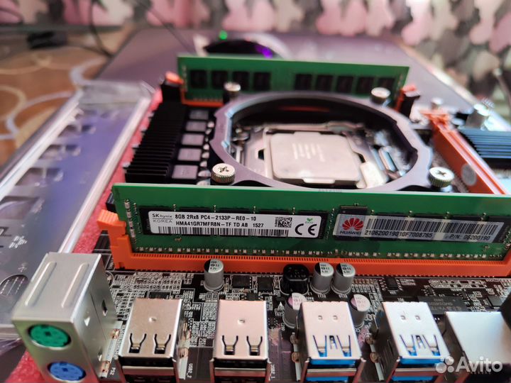 Комплект для сборки 12/24 ядер, 16гб DDR4, мат.пл