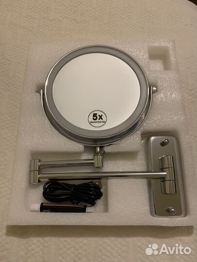 Увеличительное косметологическое зеркало 5x