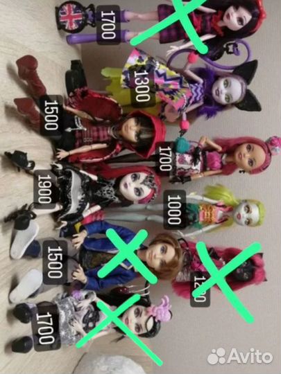 Куклы monster high и ever after high