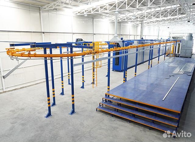 Линия порошковой окраски автоматическая