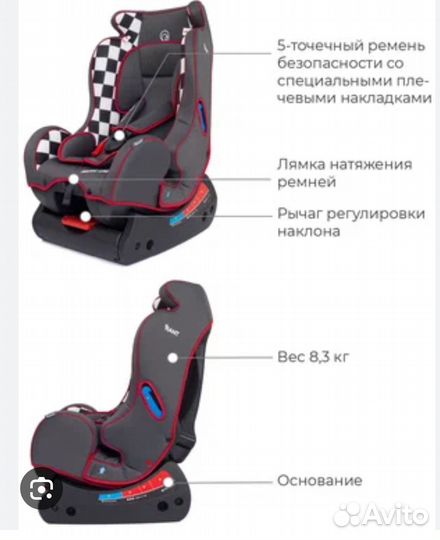 Детское автокресло от 0 до 25 кг