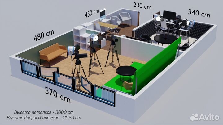 Видеостудия/Подкаст-студия/Продюсирование под ключ