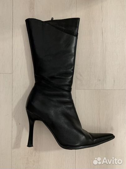 Сапоги женские демисезонные натуральная кожа