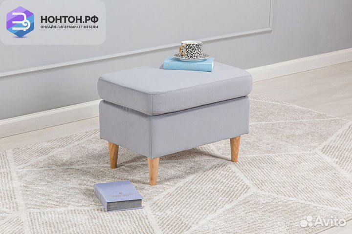 Банкетка Беркана серая