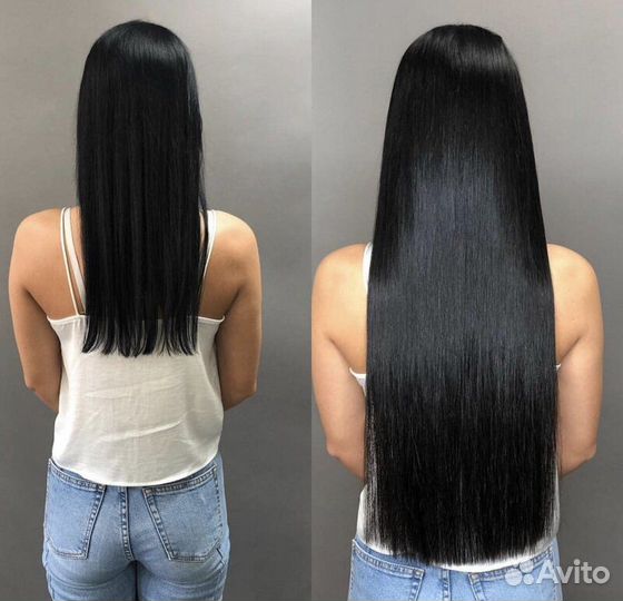 Наращивание волос в салоне