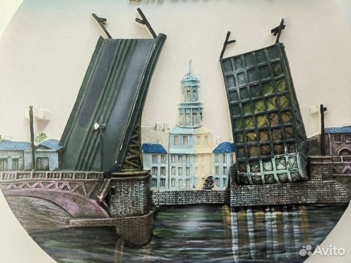 Сувенирная тарелка,St-Peterburg