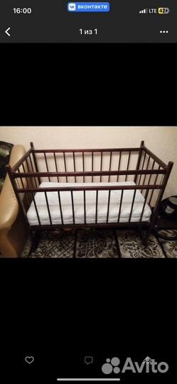 Детская кровать от 3 лет с матрасом бу