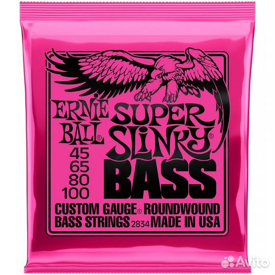 Струны для бас-гитары Ernie Ball 2834 Super Slinky