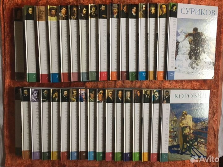 Серии книг Великие художники и Великие музеи мира