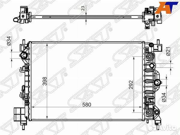 Радиатор chevrolet aveo 11, chevrolet aveo 11-15