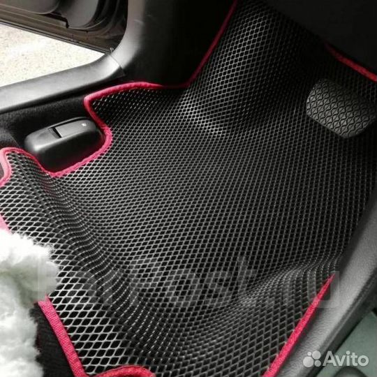 Автоковрики EVA ева эва 3D с бортами водительский
