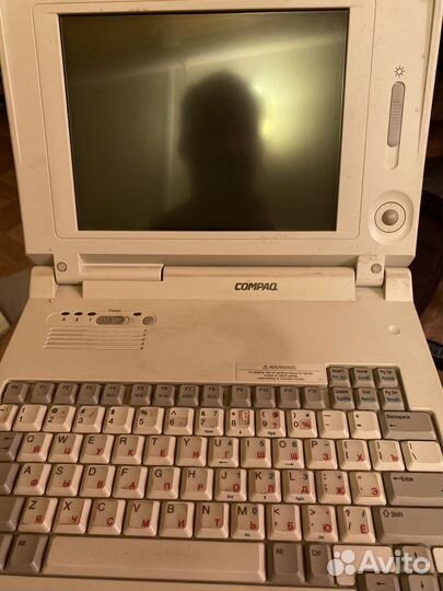 Рабочий ноутбук раритет compaq elite 4/50 e