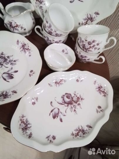 Фарфоровый сервиз Богемия Чехословакия Попредметно