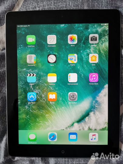 Планшет Apple iPad 4 32Gb Wi-Fi + Cellular MD523RS