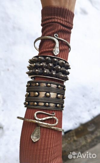 Браслет каф кофр этно бохо готика рок