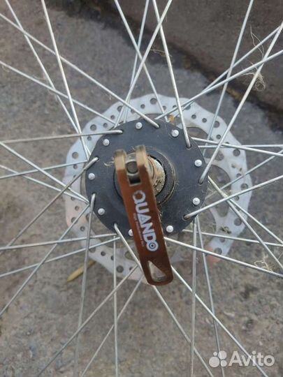 Колесо переднее в сборе на мтб, 26 дюймов