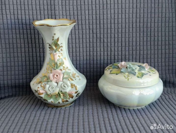 Ваза для цветов и шкатулочка