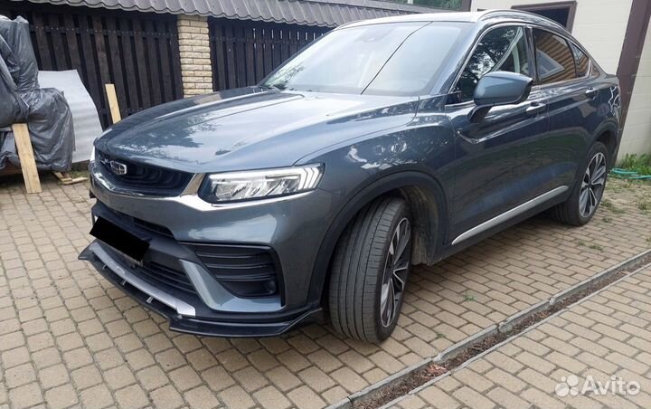 Сплиттер губа на передний бампер Geely Tugella