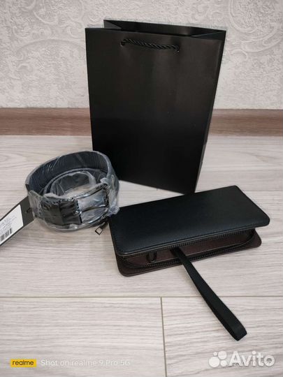 Ремень и портмоне, подарочный