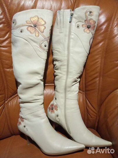 Сапоги зимние женские из натуральной кожи