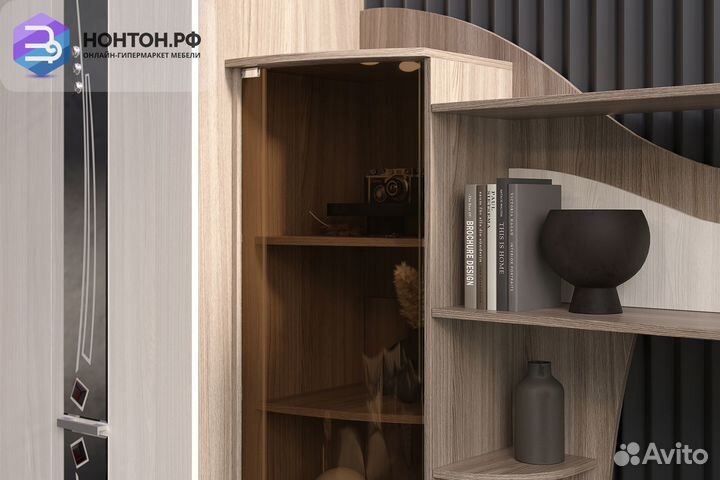 Стенка Гамма-15 ясень светлый / ясень темный