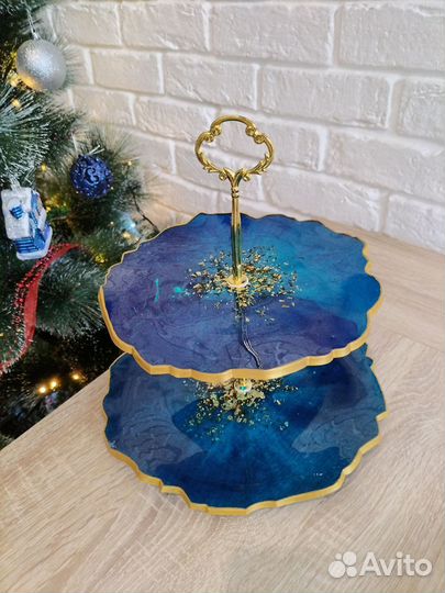 Фруктовница 2х-ярусная этажерка конфетница