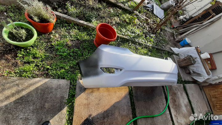 Задний бампер hyundai solaris 2014