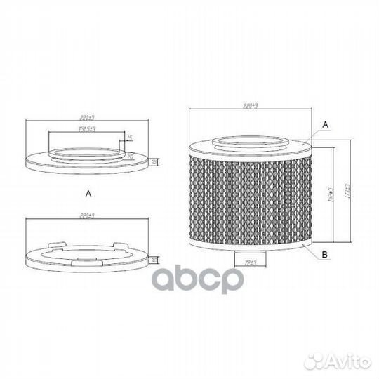 Фильтр воздушный doubleforce DFA1007 double force