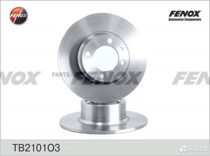 Fenox TB2101O3 Диск тормозной LADA 2101-07 передни