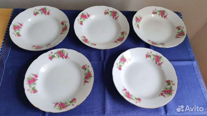 Тарелки суповые фарфор, Япония