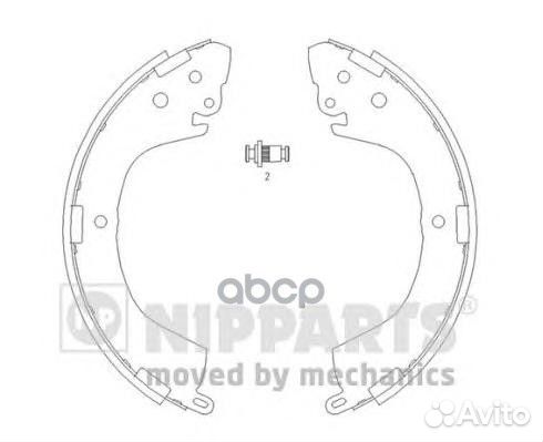 J3505040 Колодки торм.бар.mitsubishi L200 96/L