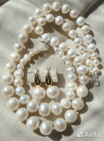 Украшения из крупного натурального жемчуга