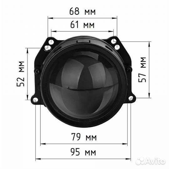 Bi LED линзы Aozoom A13 на Haval F7