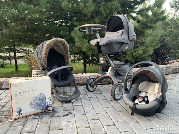 Коляска Stokke xlpory 3 в 1 + все аксессуары