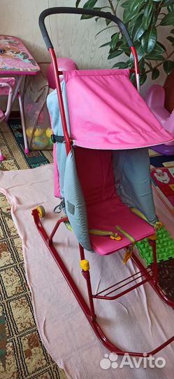 Детские санки коляска