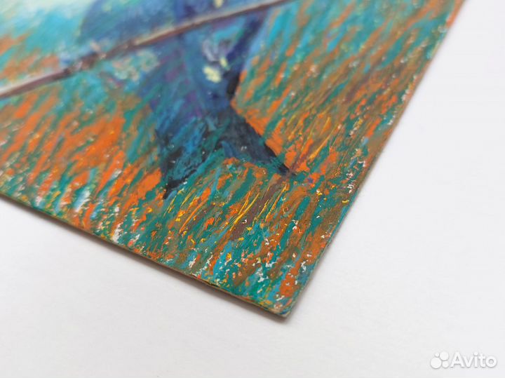 Картина - Колибри, картина птица в поле