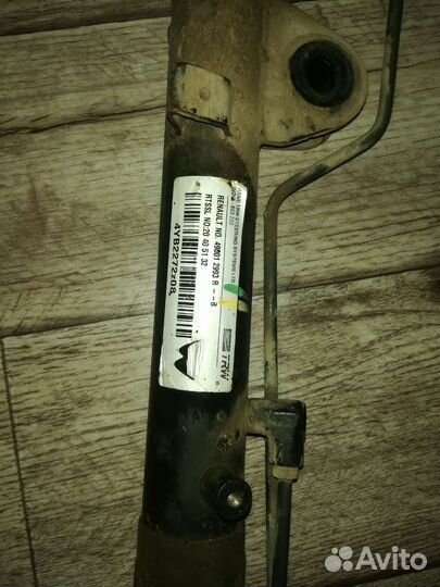 Рейка рулевая Renault duster 2.0 (с гур)