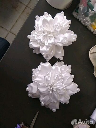 Бантики-резинки для волос, зажимы